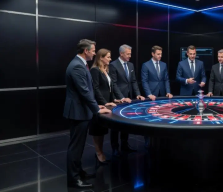 Animation roulette lors d’un séminaire d’entreprise